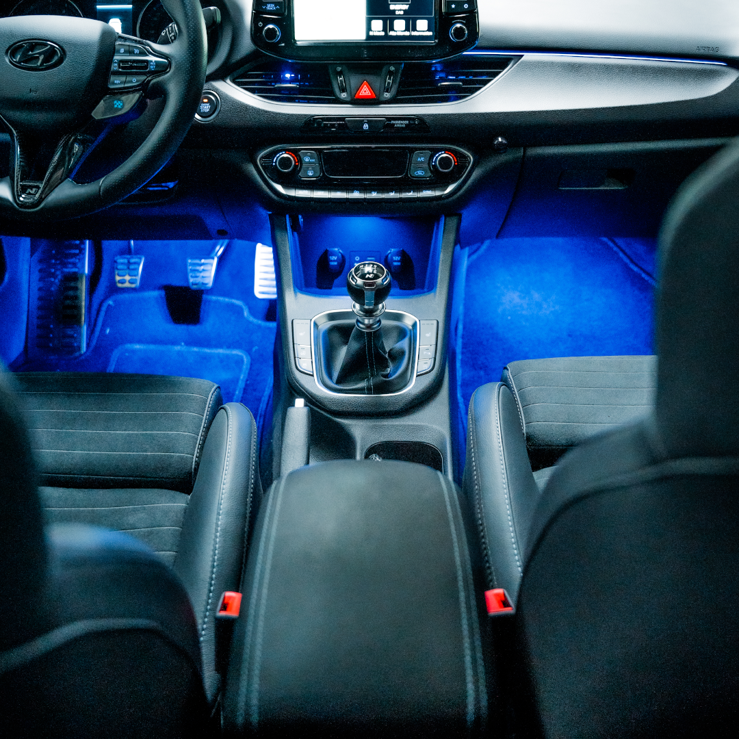 FLOW DOWN® Ambientebeleuchtung 2.0 Nachrüstung für Hyundai I20N FLOW DOWN®