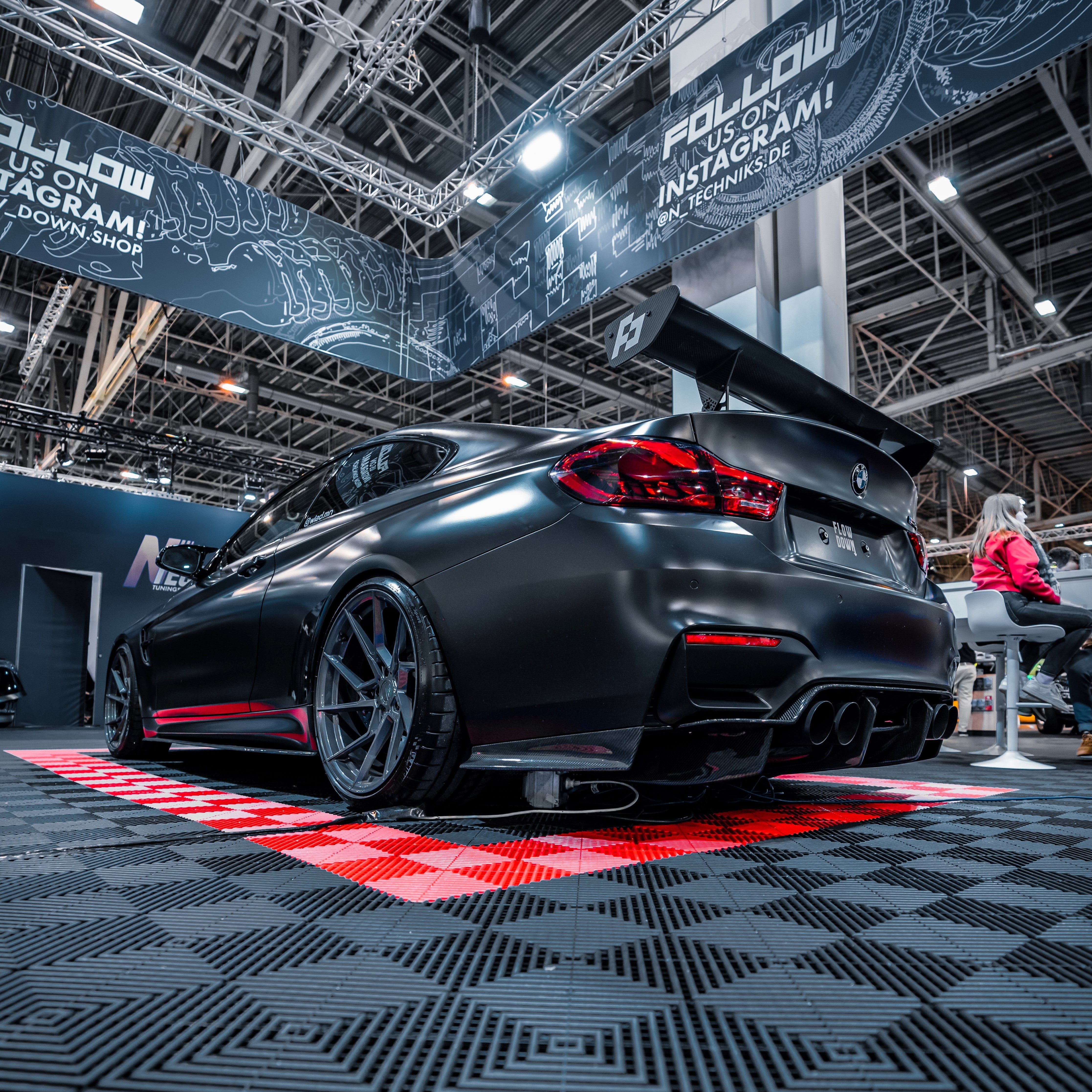 4-Teiliger Diffusor aus PrePreg Carbon für BMW M3/M4 (F80/F82/F83) FLOW DOWN®