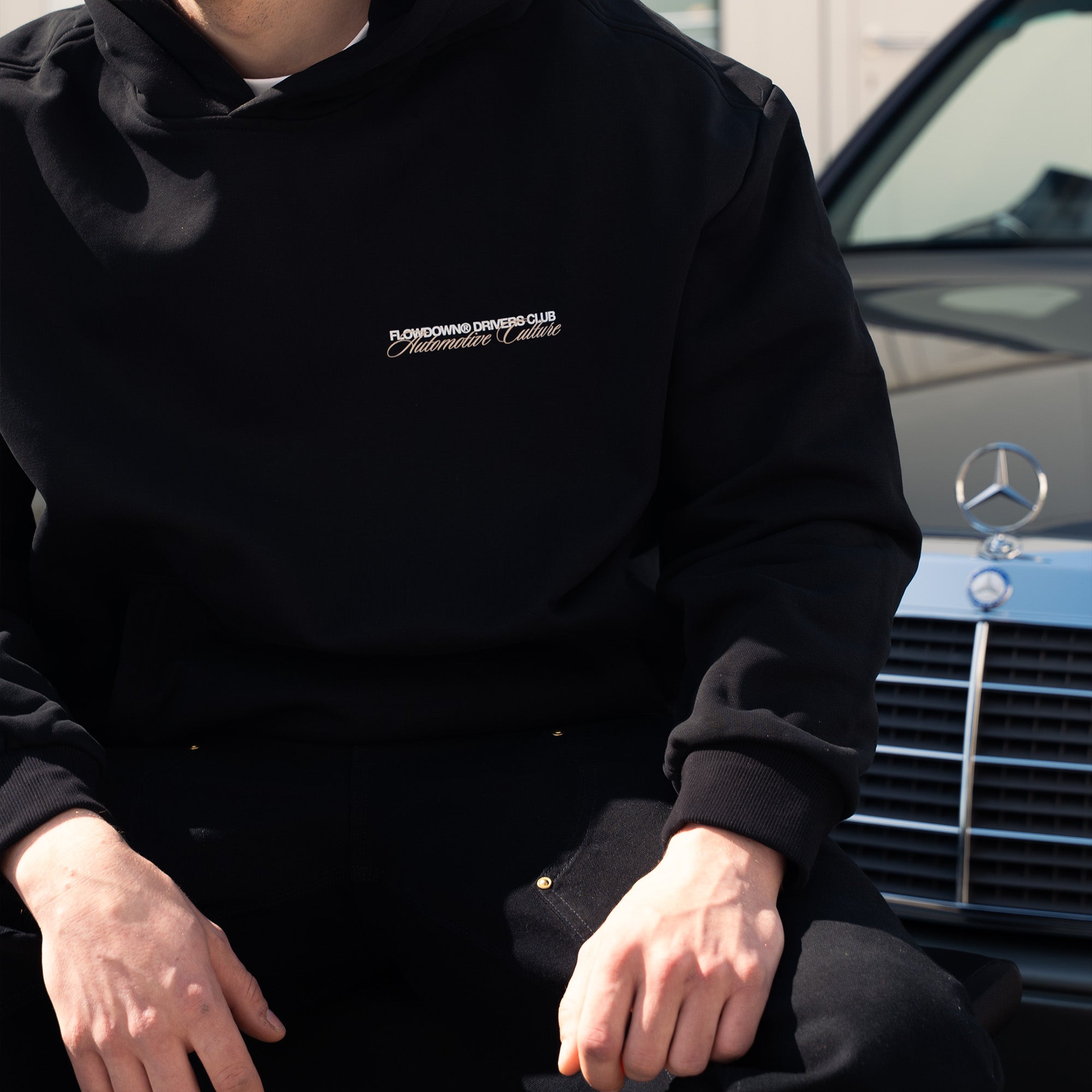 FLOW DOWN DRIVERS CLUB Oversize Hoodie 500gsm FLOW DOWN®