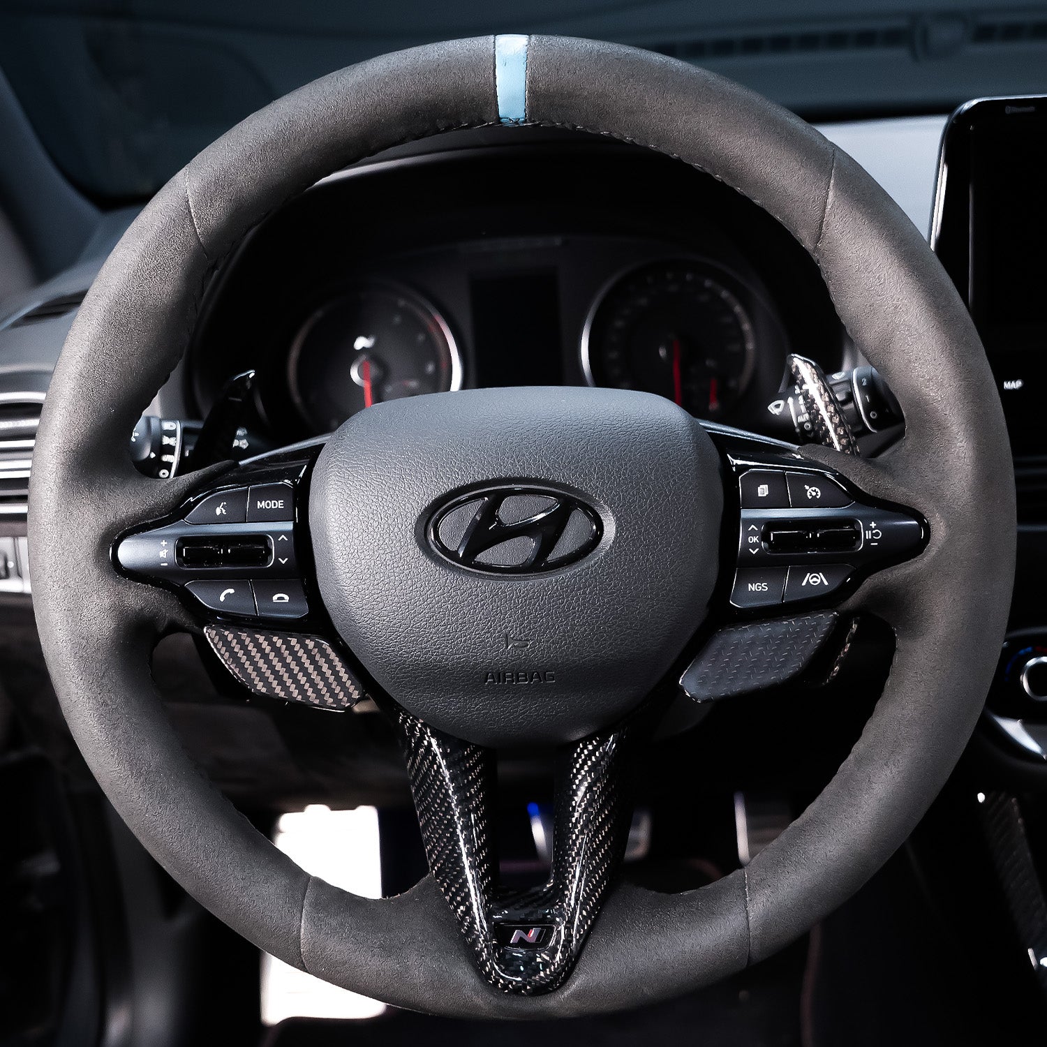 NTECHNIKS Carbon Schaltwippen für Hyundai I30N Fl / Kona N NTECHNIKS
