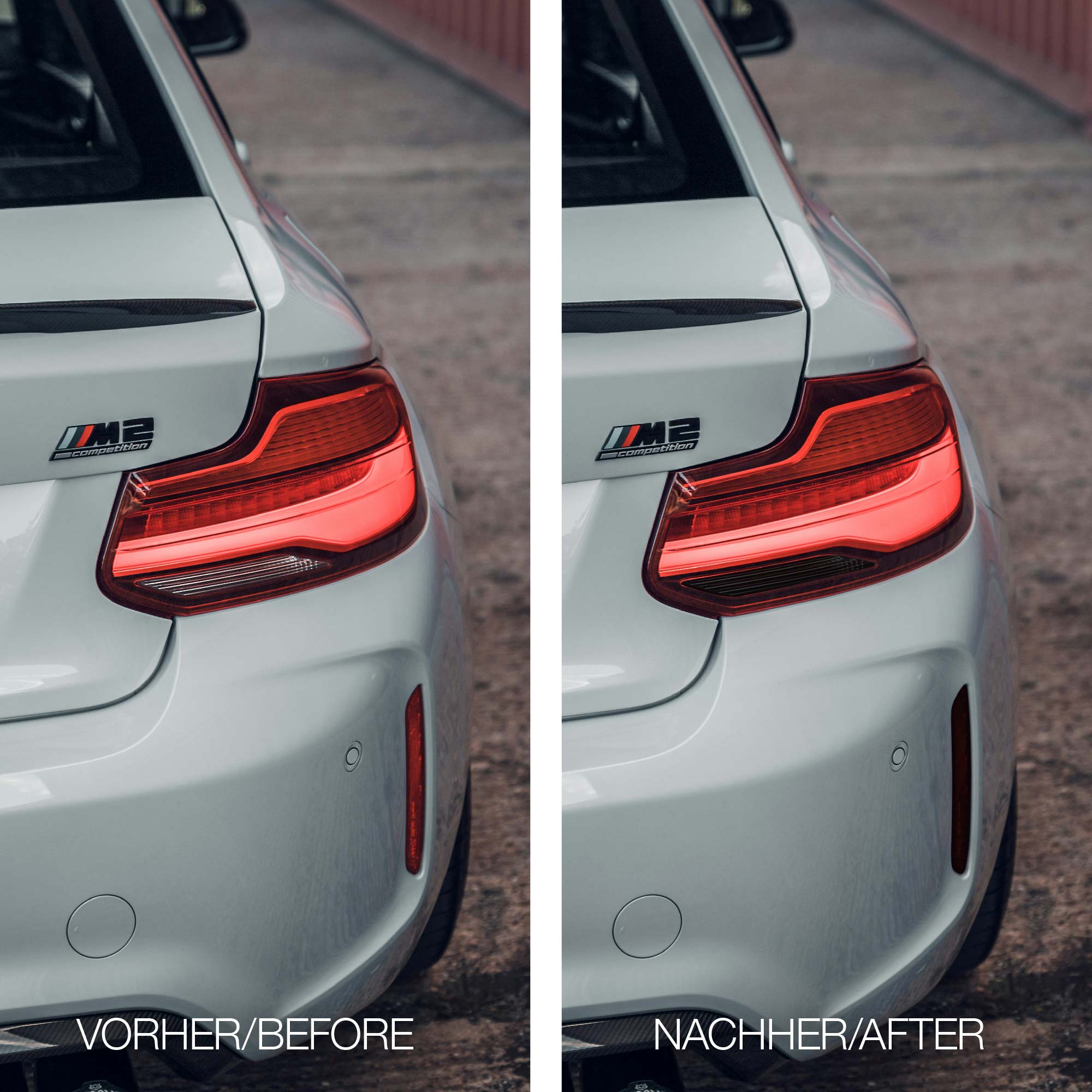 FLOW DOWN® Tönungsfolie für Rückleuchten & Reflektoren für BMW M2 (F87/F87C) FLOW DOWN®