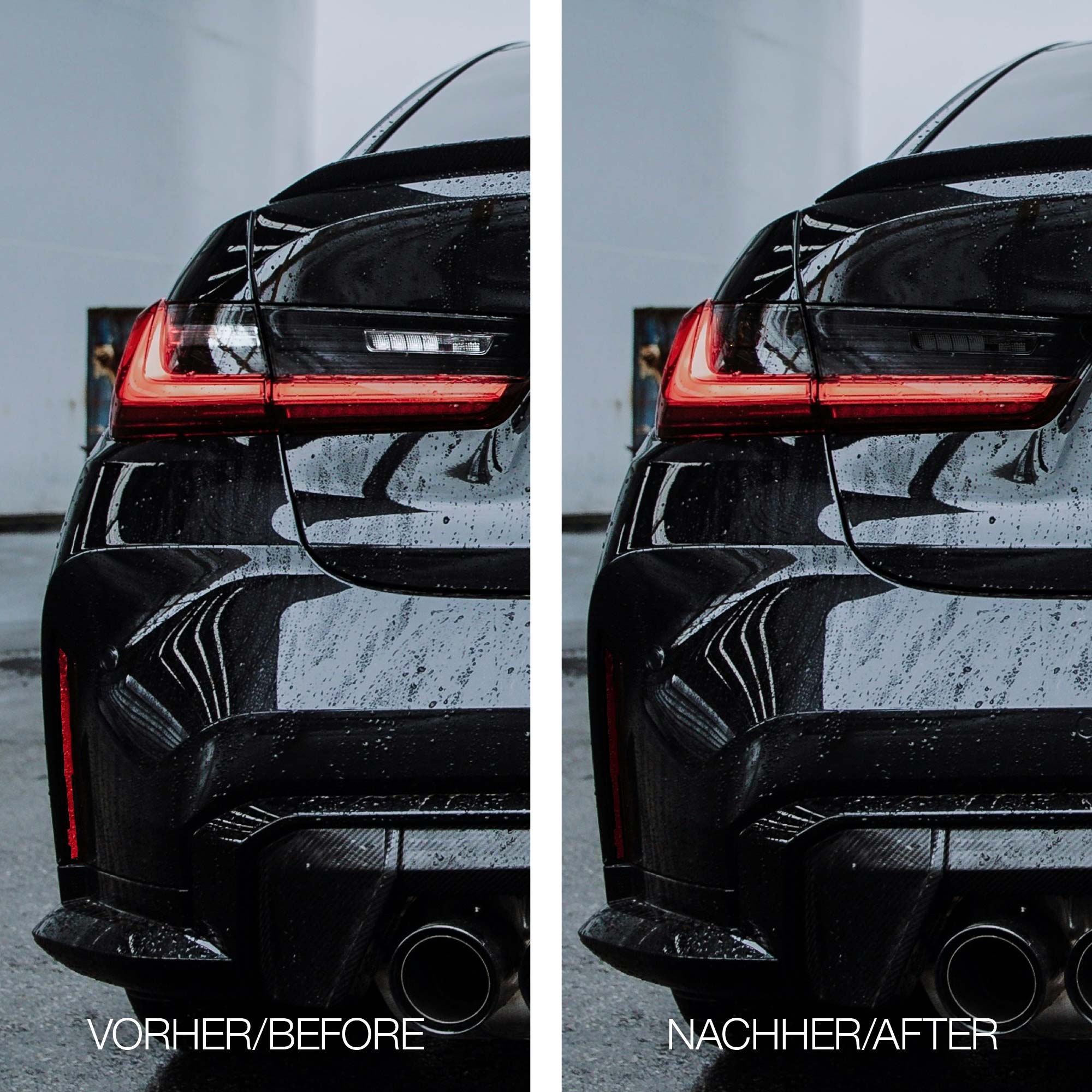 FLOW DOWN® Tönungsfolie für Rückleuchten & Reflektoren für BMW M3 G80 FLOW DOWN®