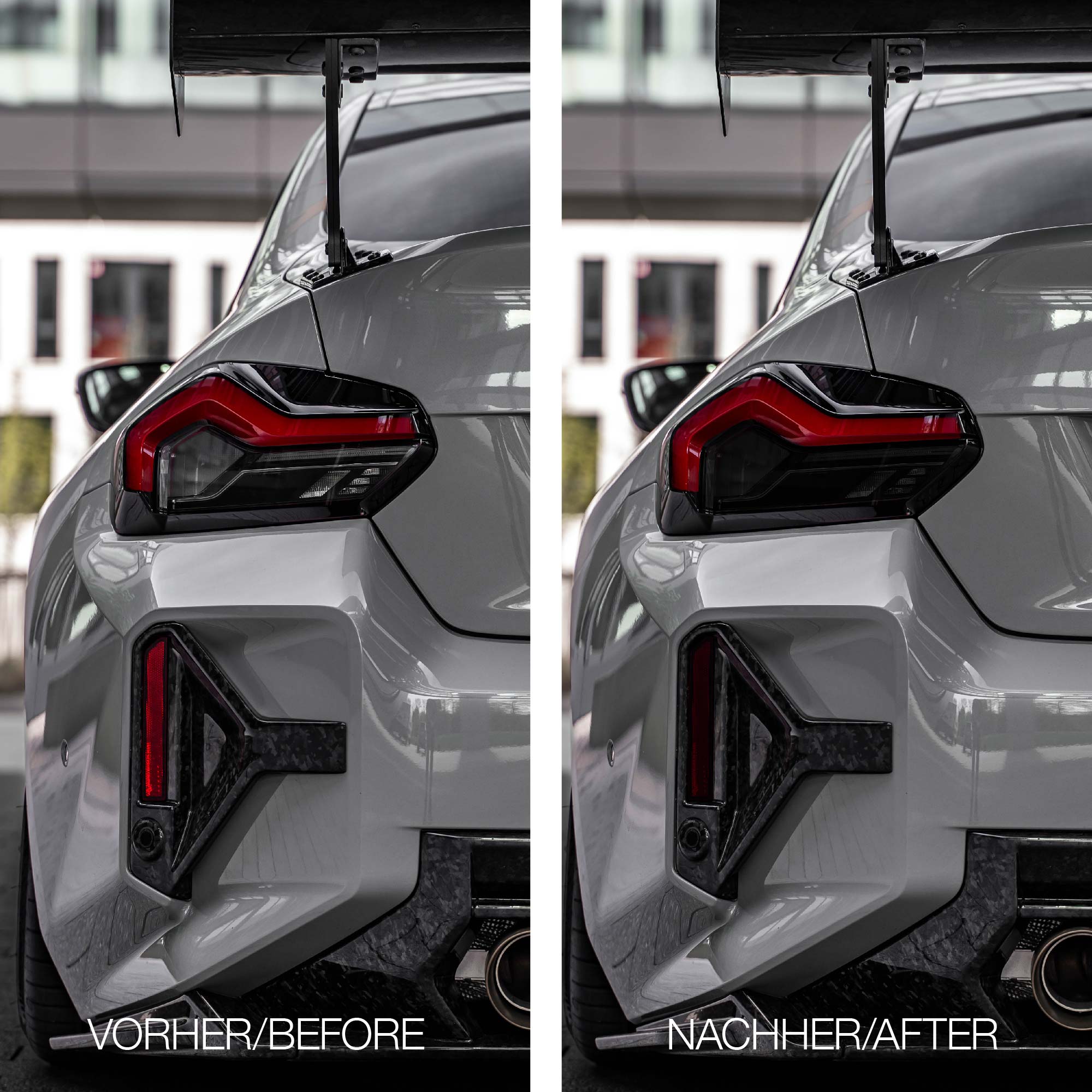 FLOW DOWN® Tönungsfolie für Rückleuchten & Reflektoren für BMW M2 G87 FLOW DOWN®