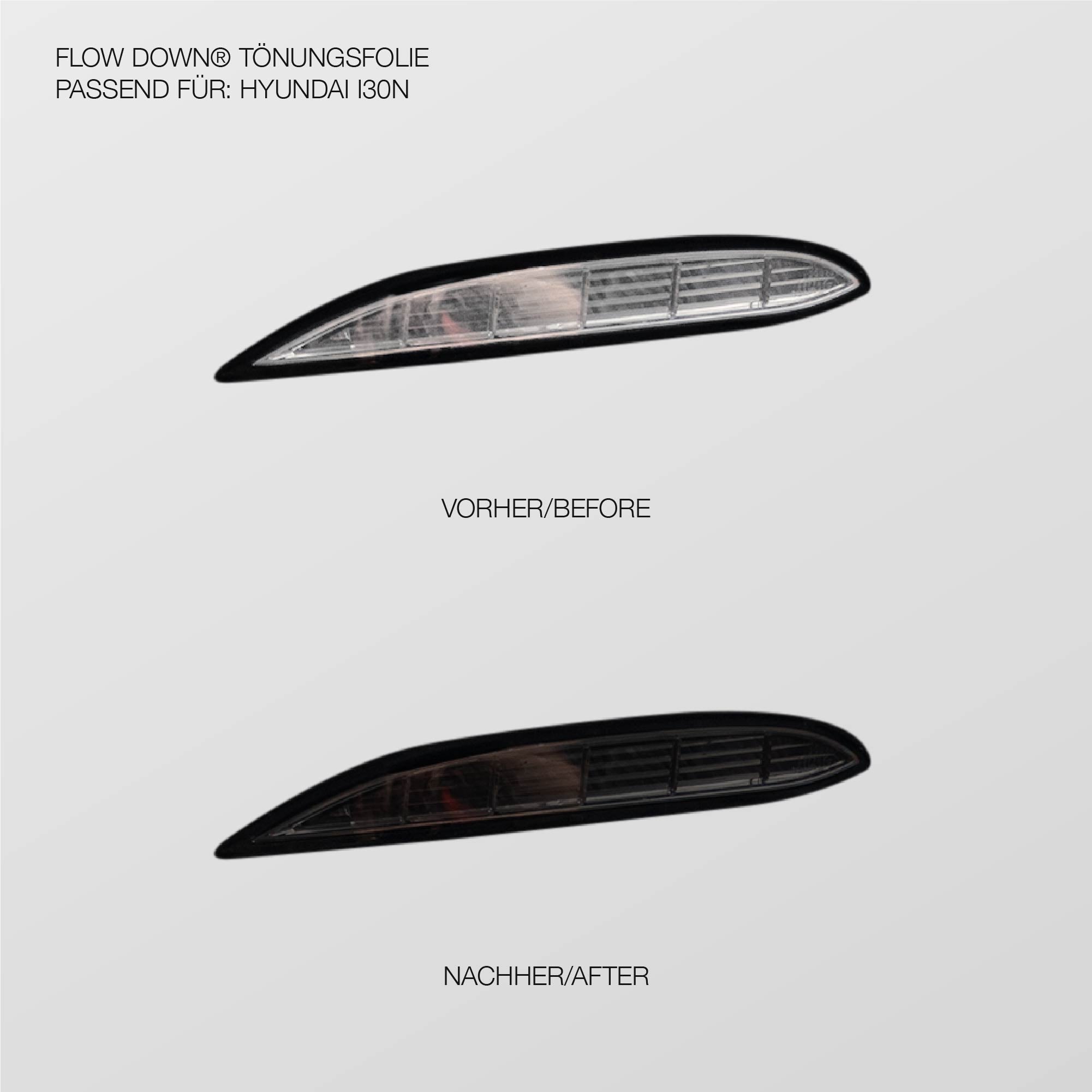 NTECHNIKS Tönungsfolie Tagfahrlicht für Hyundai I30N FLOW DOWN®