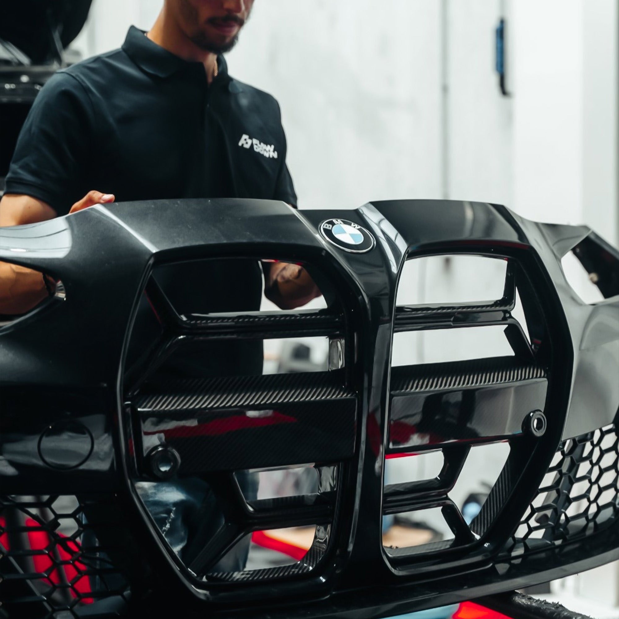 Frontgrill aus PrePreg Carbon für BMW M3/M4 (G80/G81/G82/G83) FLOW DOWN®