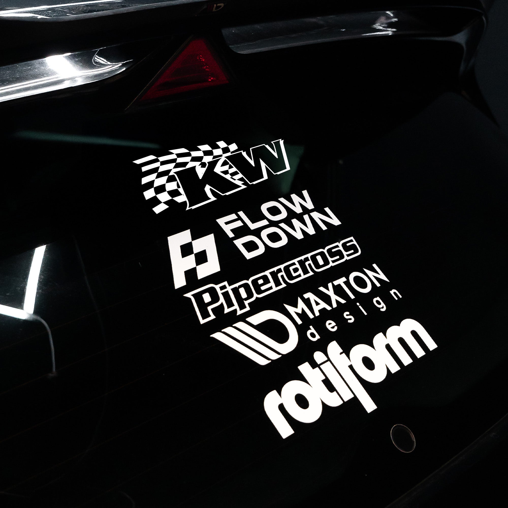 Stickerbogen Heckscheibe FLOW DOWN®