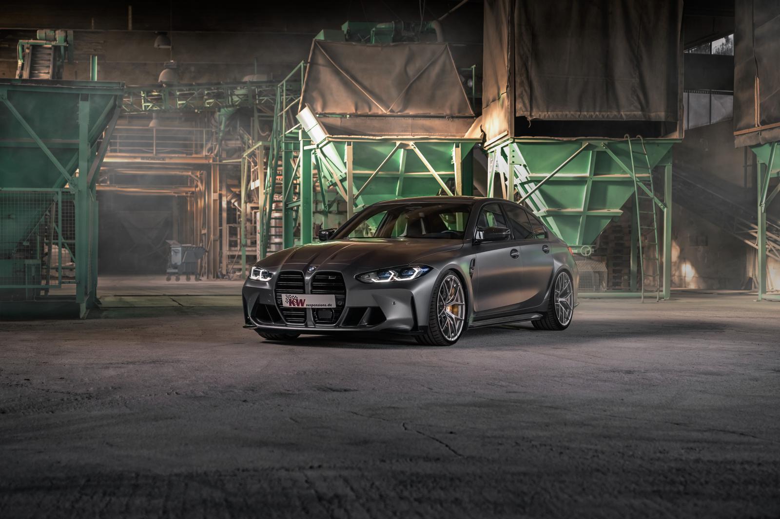 KW Gewindefahrwerk V3 inox (inkl. Stilllegung f. elektr. Dämpfer) für BMW M3 Touring G81 KW Suspension