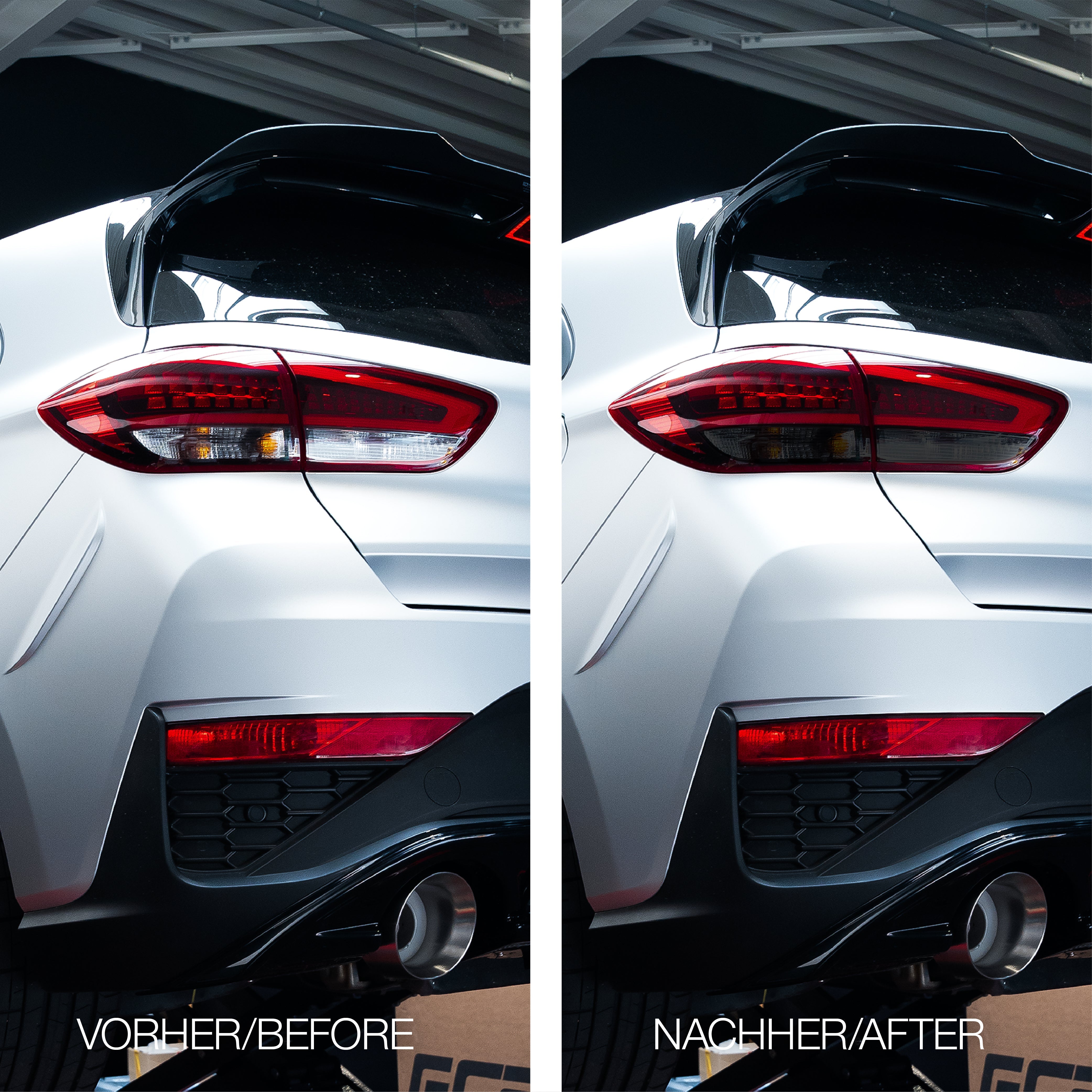 NTECHNIKS Tönungsfolie Rückleuchten für Hyundai I30N I30N-Facelift-Hatchback-Blackline FLOW DOWN®
