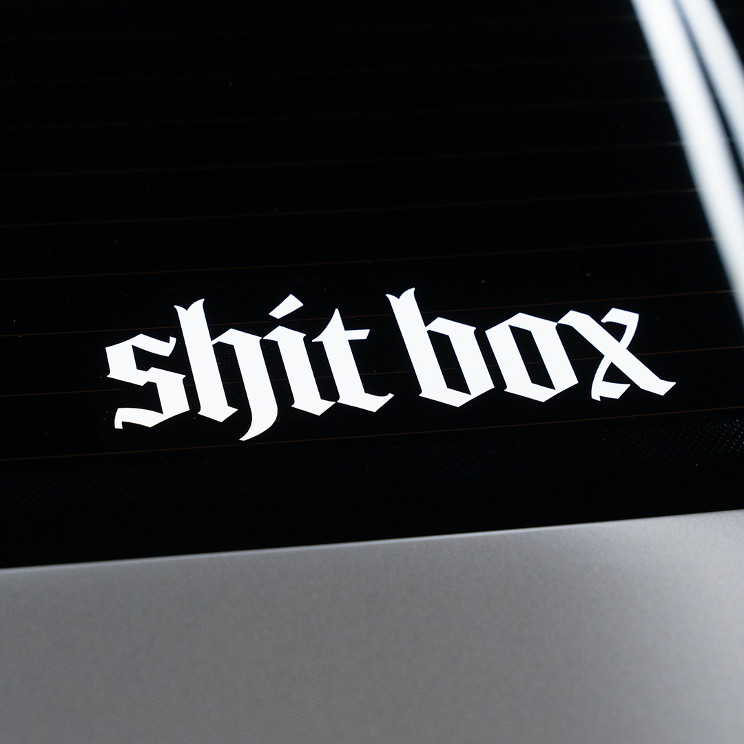 SHIT BOX STICKER V.2   FLOW DOWN®