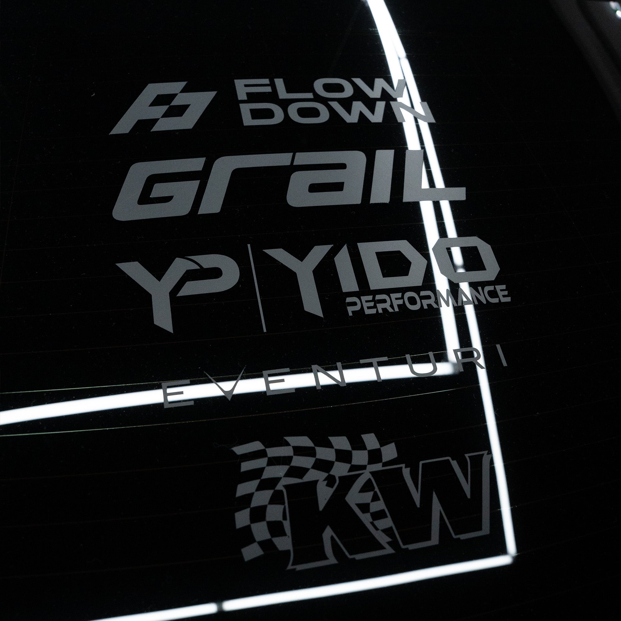 Stickerbogen Heckscheibe FLOW DOWN®