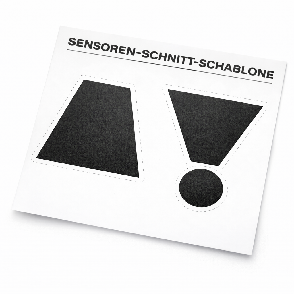 Sensorschnitt-Schablone passend für Scheibenkeil Folierung FLOW DOWN®