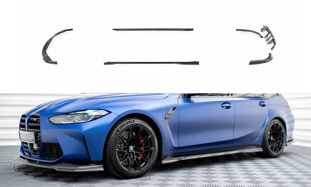 Carbon Bodykit Set Frotnspoiler Seitenschweller Heckansatz für BMW M3 G81 Maxton Design