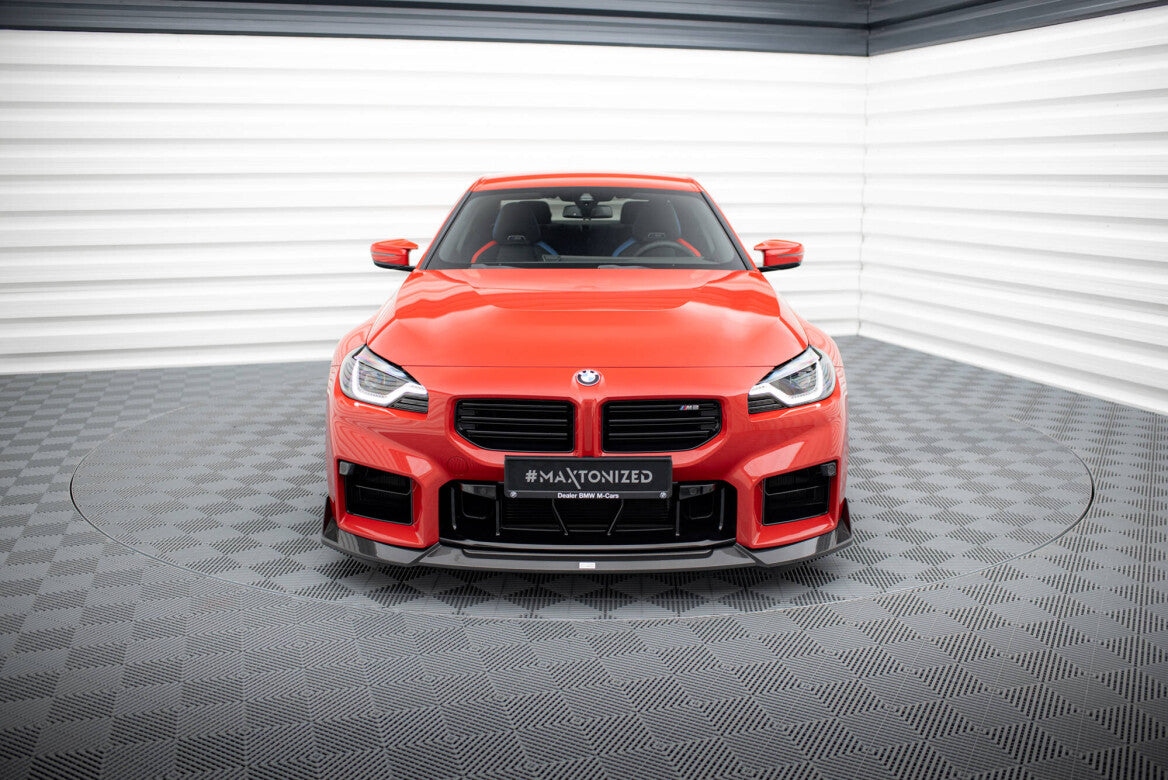 Carbon Fiber Cup Spoilerlippe Front Ansatz für BMW M2 G87 Maxton Design