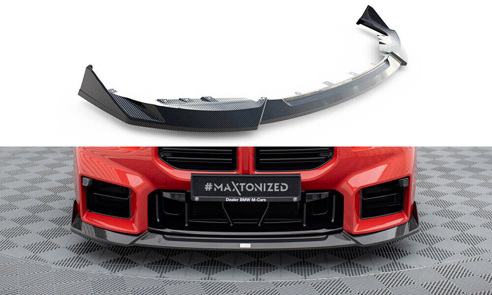 Carbon Fiber Cup Spoilerlippe Front Ansatz für BMW M2 G87 Maxton Design