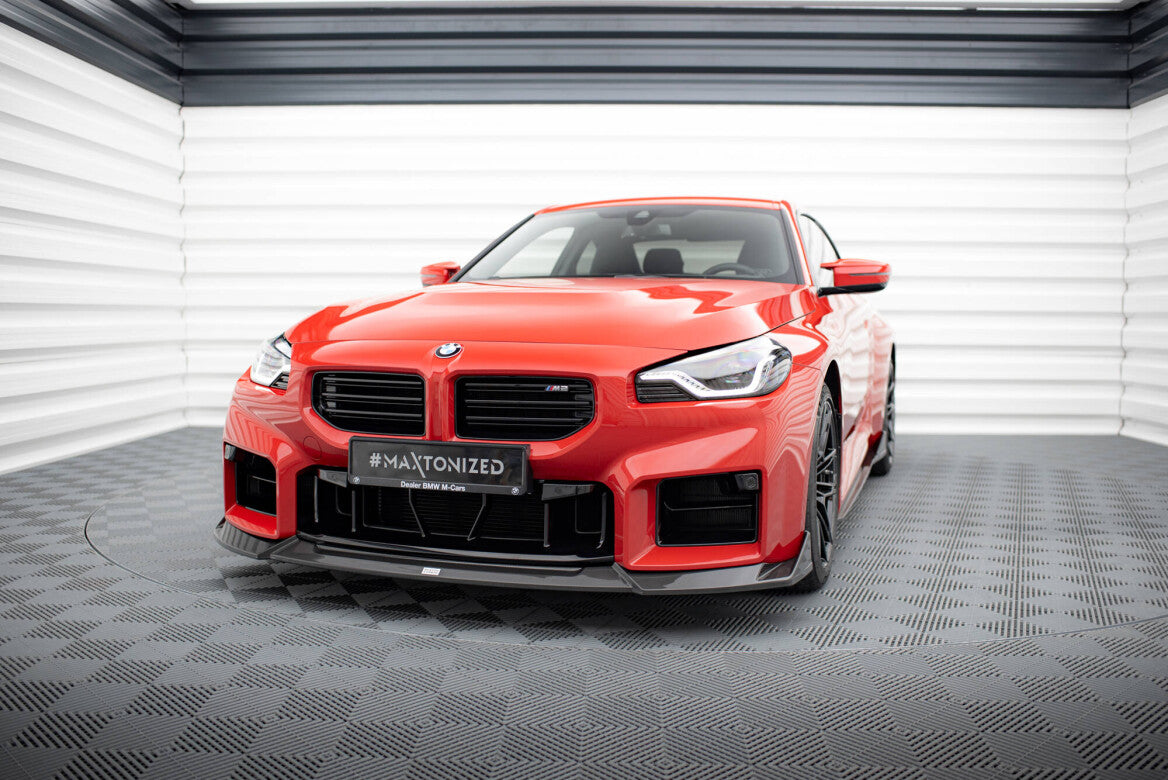 Carbon Fiber Cup Spoilerlippe Front Ansatz für BMW M2 G87 Maxton Design