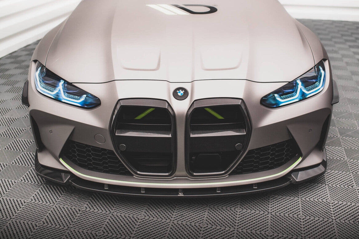 Carbon Fiber Cup Spoilerlippe Front Ansatz V.1 für BMW M4 G82 / M3 G80   Maxton Design