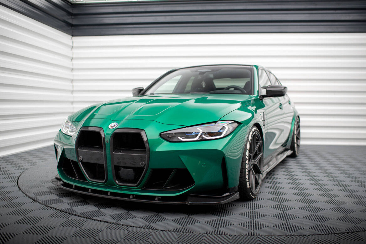 Carbon Fiber Cup Spoilerlippe Front Ansatz V.1 für BMW M4 G82 / M3 G80   Maxton Design