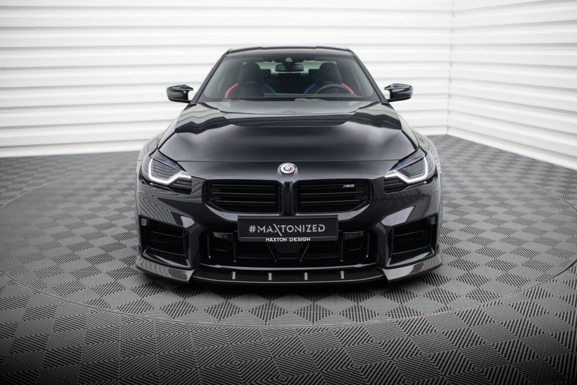 Carbon Fiber Cup Spoilerlippe Front Ansatz V.2 für BMW M2 G87 Maxton Design