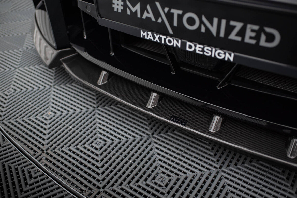 Carbon Fiber Cup Spoilerlippe Front Ansatz V.2 für BMW M2 G87 Maxton Design