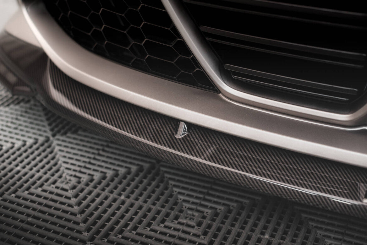 Carbon Fiber Cup Spoilerlippe Front Ansatz V.2 für BMW M4 G82 / M3 G80   Maxton Design