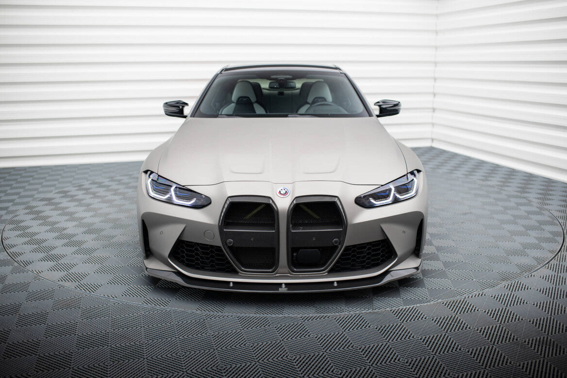 Carbon Fiber Cup Spoilerlippe Front Ansatz V.3 für BMW M4 G82 / M3 G80   Maxton Design