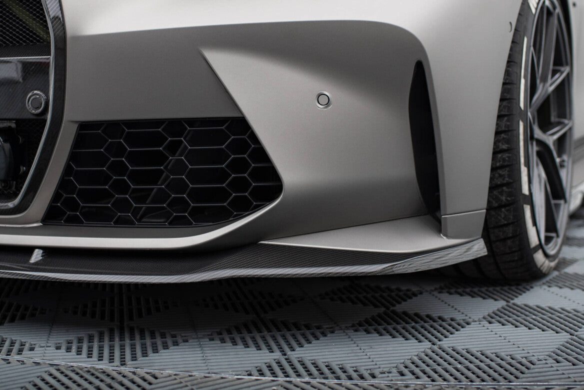 Carbon Fiber Cup Spoilerlippe Front Ansatz V.3 für BMW M4 G82 / M3 G80   Maxton Design