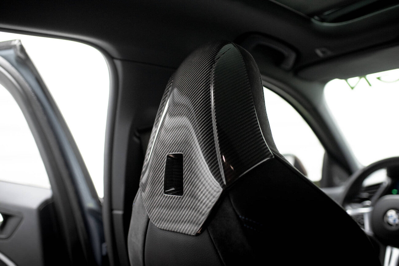 Carbon Kopfstützen Cover für BMW 1er F40 M135i Maxton Design
