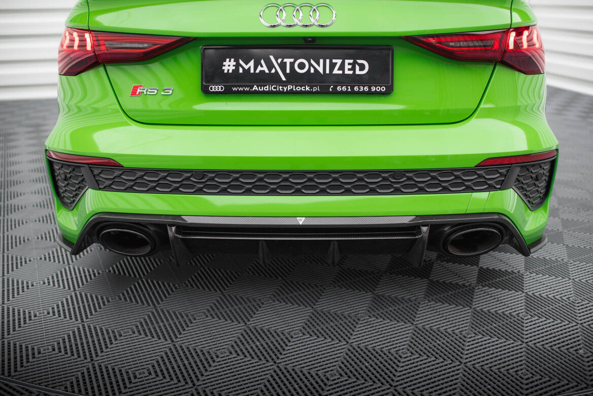 Carbon Fiber Heck Ansatz Diffusor für Audi RS3 Limousine 8Y Maxton Design