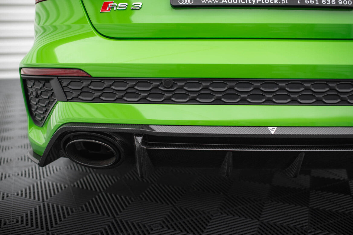 Carbon Fiber Heck Ansatz Diffusor für Audi RS3 Limousine 8Y Maxton Design