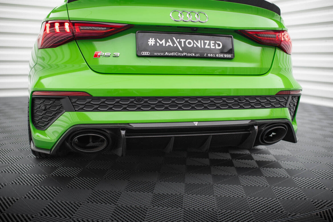 Carbon Fiber Heck Ansatz Diffusor für Audi RS3 Limousine 8Y Maxton Design