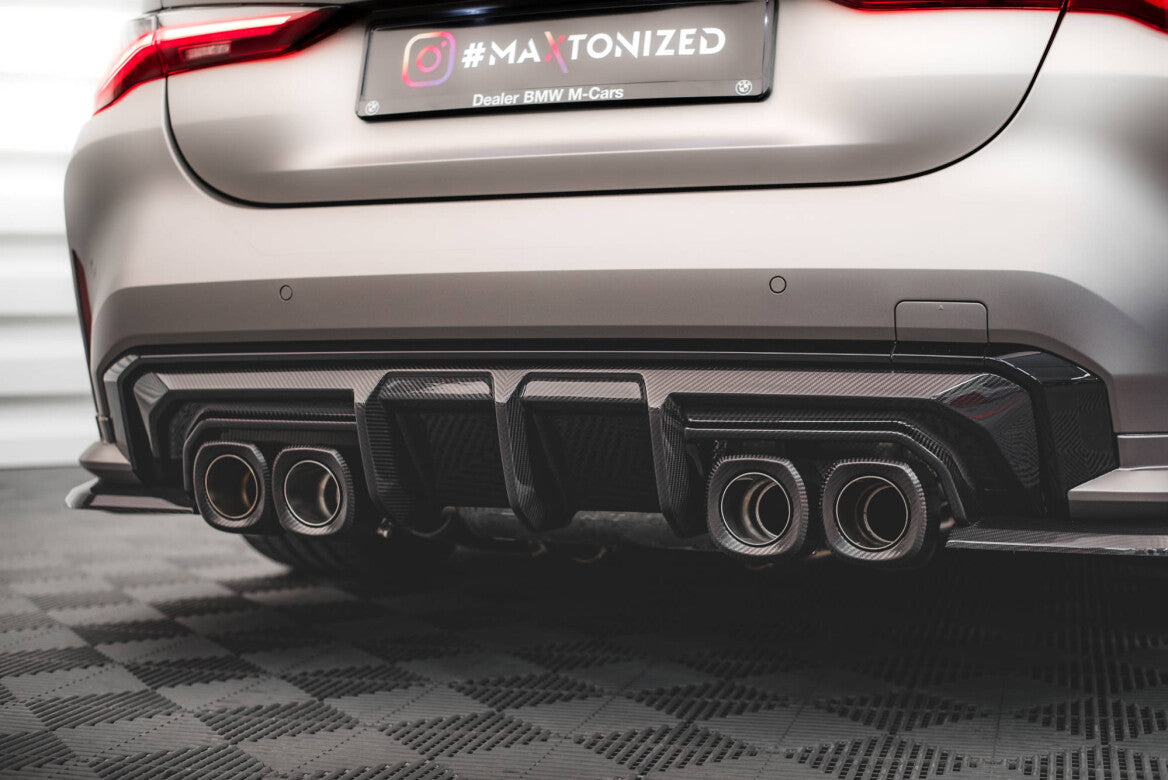 Carbon Fiber Heck Ansatz Diffusor für BMW M4 G82 / M3 G80 Maxton Design