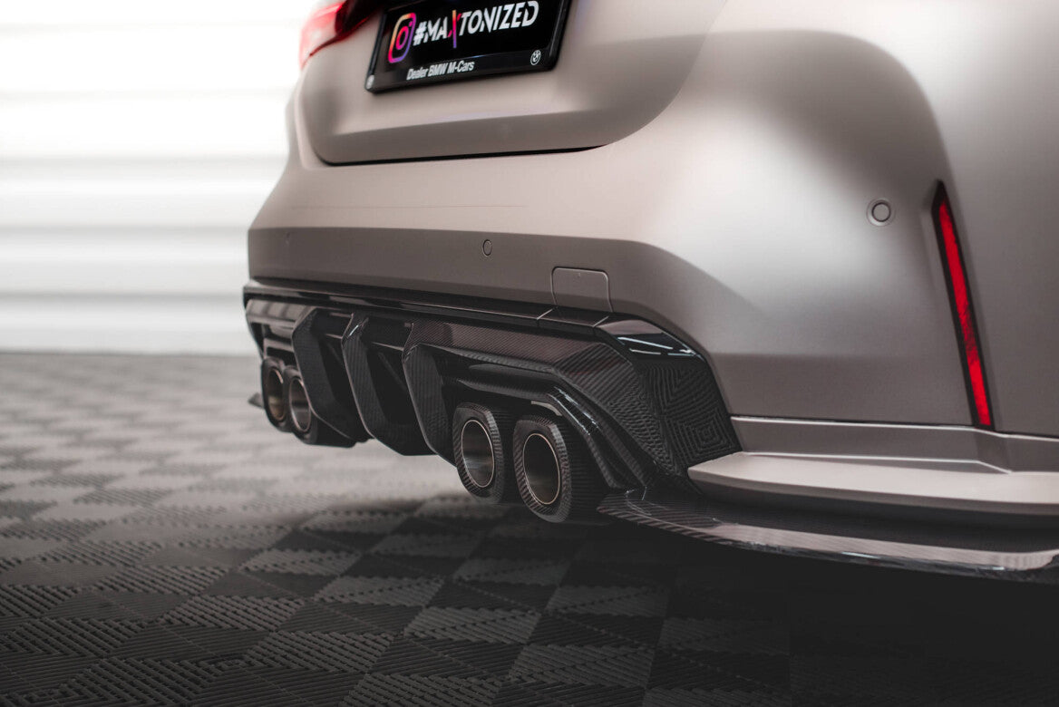 Carbon Fiber Heck Ansatz Diffusor für BMW M4 G82 / M3 G80 Maxton Design