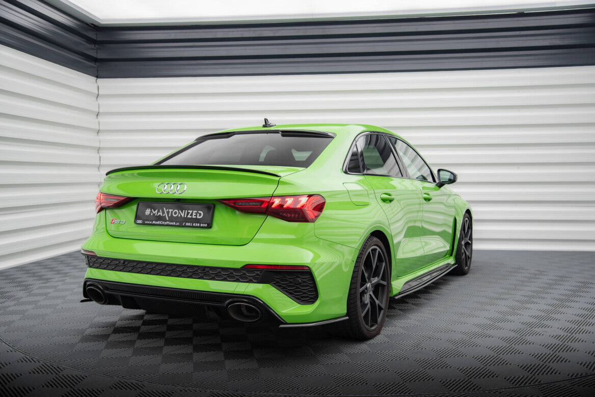 Carbon Fiber Heck Ansatz Flaps Diffusor für Audi RS3 Limousine 8Y Maxton Design