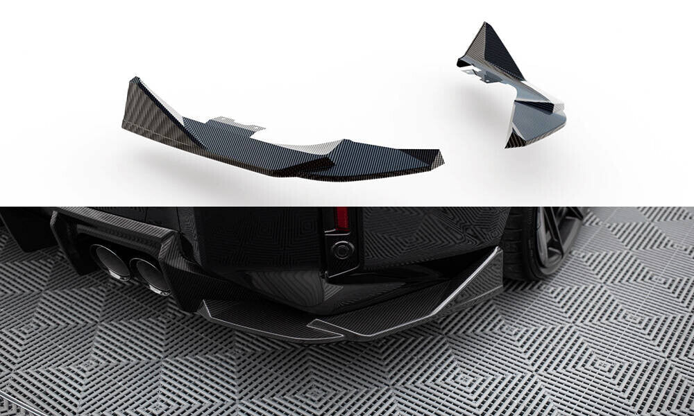 Carbon Fiber Heck Ansatz Flaps Diffusor für BMW M2 G87 Maxton Design