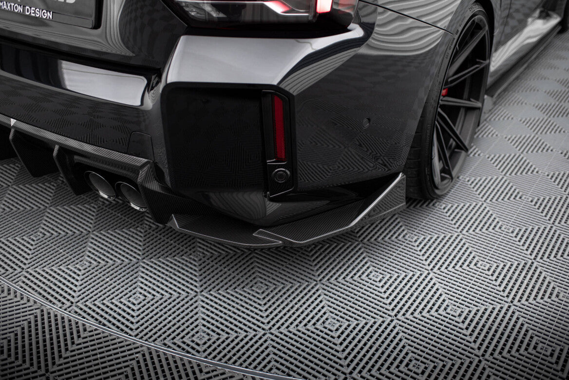 Carbon Fiber Heck Ansatz Flaps Diffusor für BMW M2 G87 Maxton Design