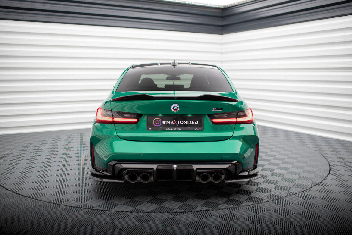 Carbon Fiber Heck Ansatz Flaps Diffusor für BMW M3 G80 Maxton Design