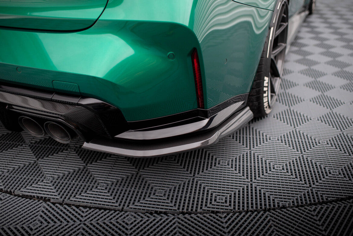 Carbon Fiber Heck Ansatz Flaps Diffusor für BMW M3 G80 Maxton Design