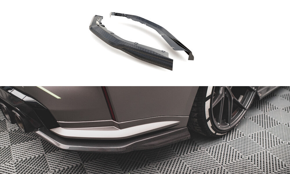 Carbon Fiber Heck Ansatz Flaps Diffusor für BMW M4 G82 Maxton Design