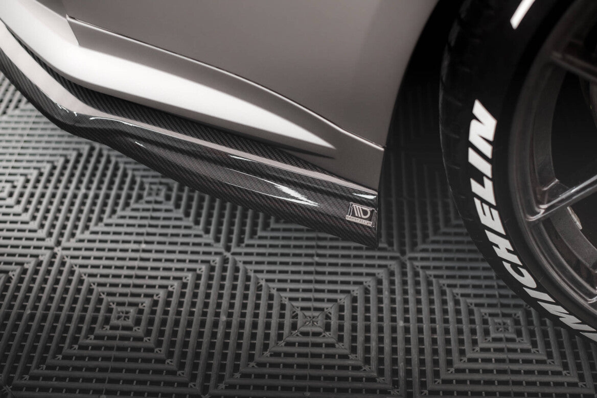 Carbon Fiber Heck Ansatz Flaps Diffusor für BMW M4 G82 Maxton Design