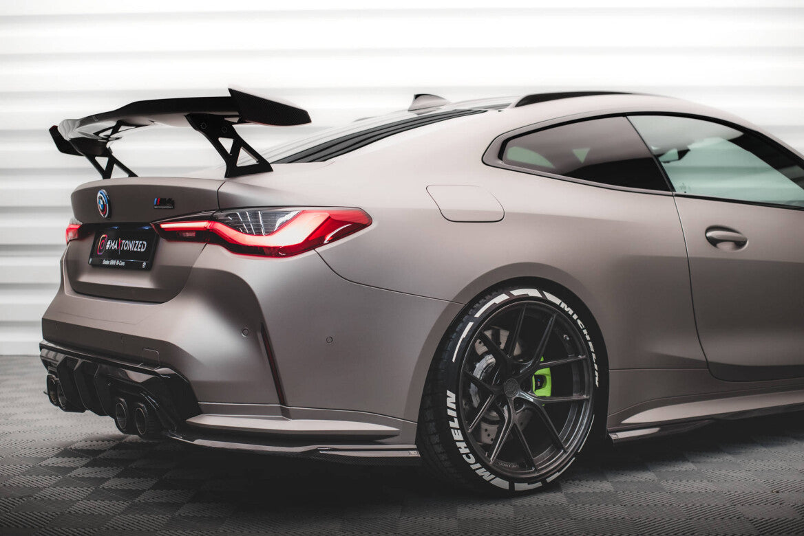 Carbon Fiber Heck Ansatz Flaps Diffusor für BMW M4 G82 Maxton Design