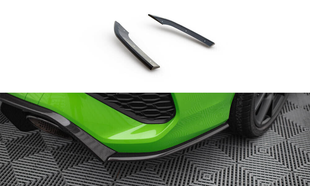 Carbon Fiber Heck Ansatz Flaps Diffusor V.2 für Audi RS3 Limousine 8Y Maxton Design