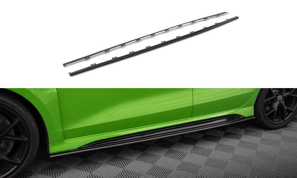 Carbon Fiber Seitenschweller für Audi RS3 Limousine 8Y Maxton Design