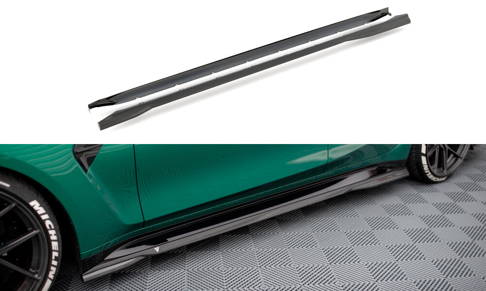Carbon Fiber Seitenschweller für BMW M3 G80 Maxton Design