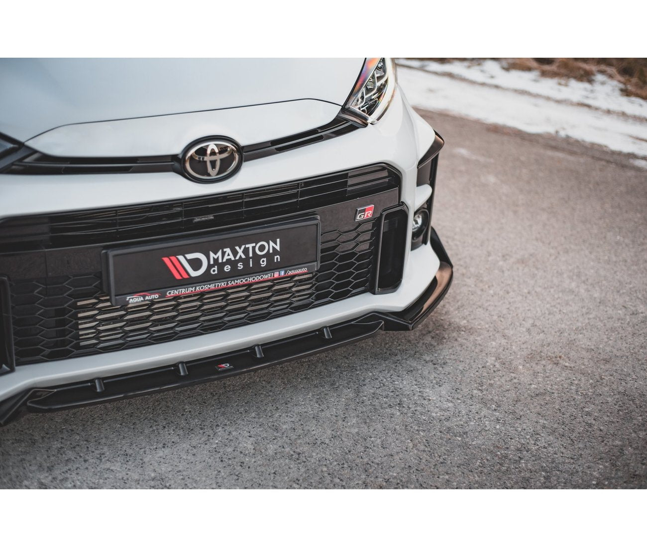 Cup Spoilerlippe V.3 + Flaps für Toyota GR Yaris   Maxton Design