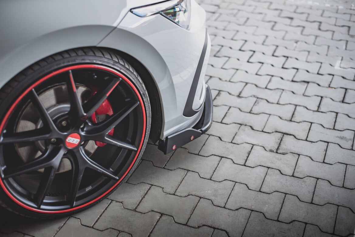 Cup Spoilerlippe Front Ansatz +Flaps V.3 für VW Golf 8 GTI Maxton Design