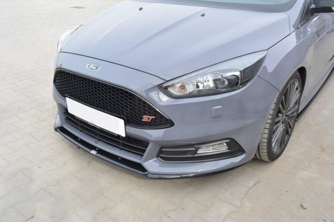 Cup Spoilerlippe Front Ansatz für Ford Focus ST Mk3 FL Maxton Design