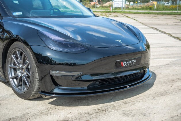 Cup Spoilerlippe Front Ansatz für Tesla Model 3 Maxton Design