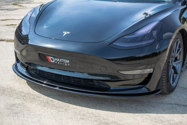 Cup Spoilerlippe Front Ansatz für Tesla Model 3 Maxton Design