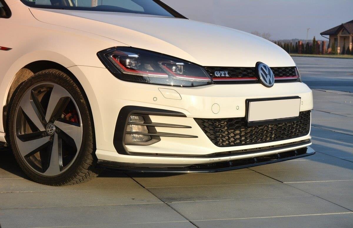 Cup Spoilerlippe Front Ansatz für VW GOLF 7 GTI FACELIFT V.1   Maxton Design