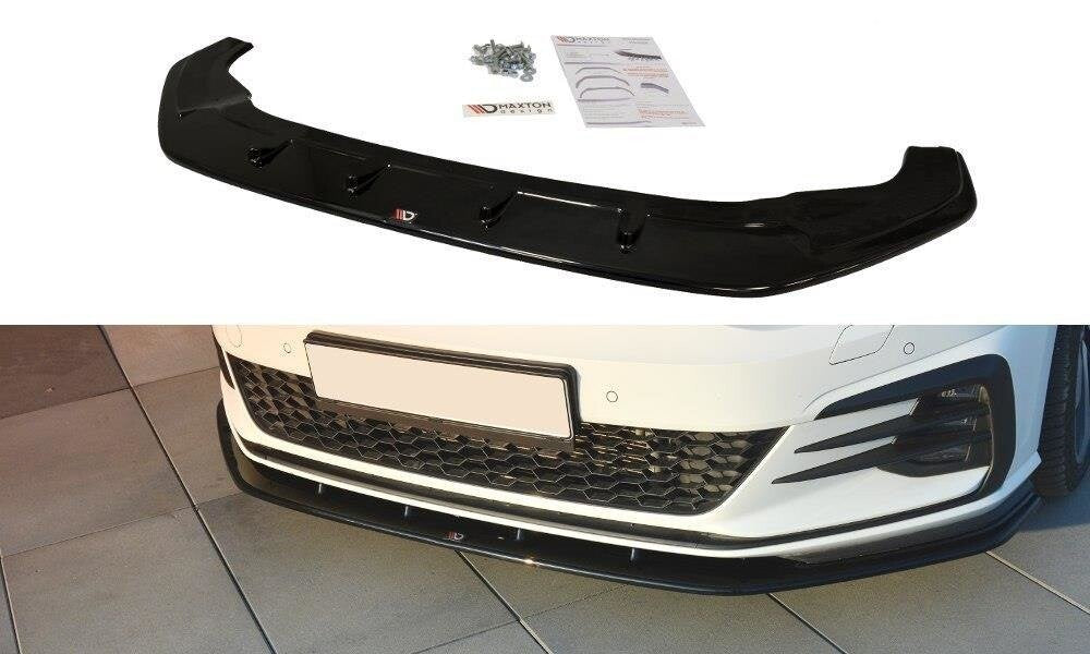 Cup Spoilerlippe Front Ansatz für VW GOLF 7 GTI FACELIFT V.1   Maxton Design